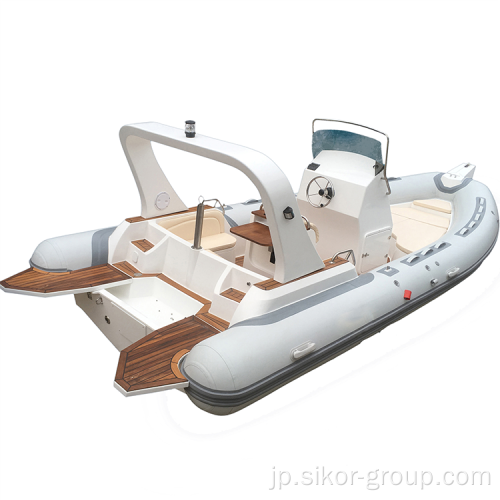 CE認証豪華なリブ680ファイバーグラスディンギーインフレータブル柔らかい柔らかいボート販売